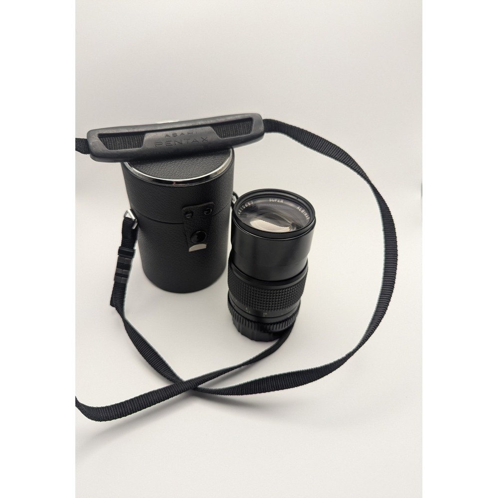 Vintage Pentax Super Albinar 135mm‎ f 2.8 Auto Telephoto Lens # 810687 w/Case